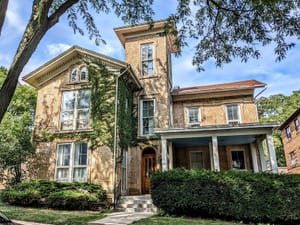 Historic Robert M. Bashford House showcasing 19th-century Italianate architecture in Madison.