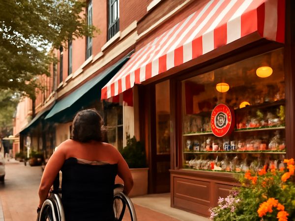 wheelchair accessible sweet shop topic